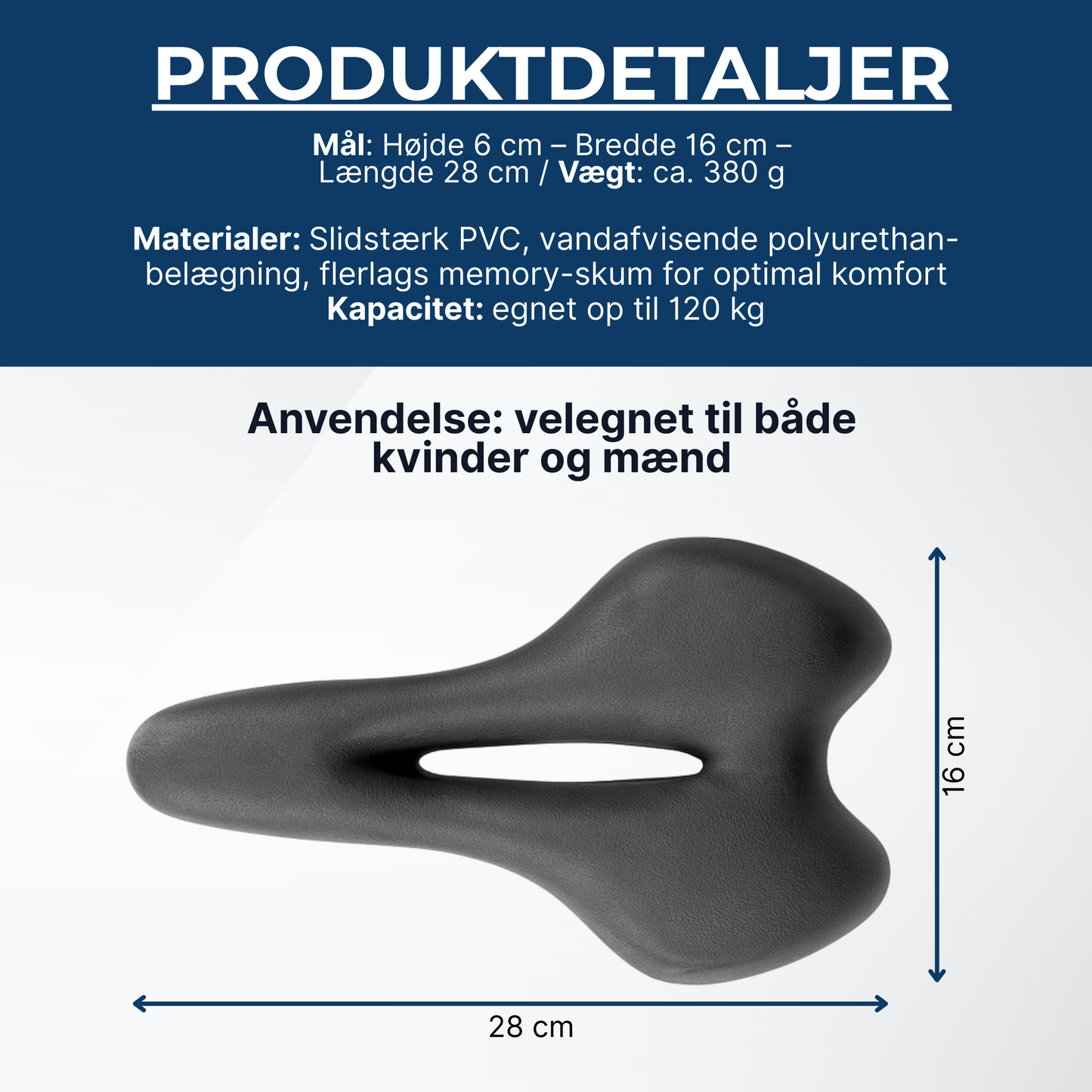 Temorio Nordisk Comfort 3.0 – Den ergonomiske cykelsadel til en hverdag uden smerter