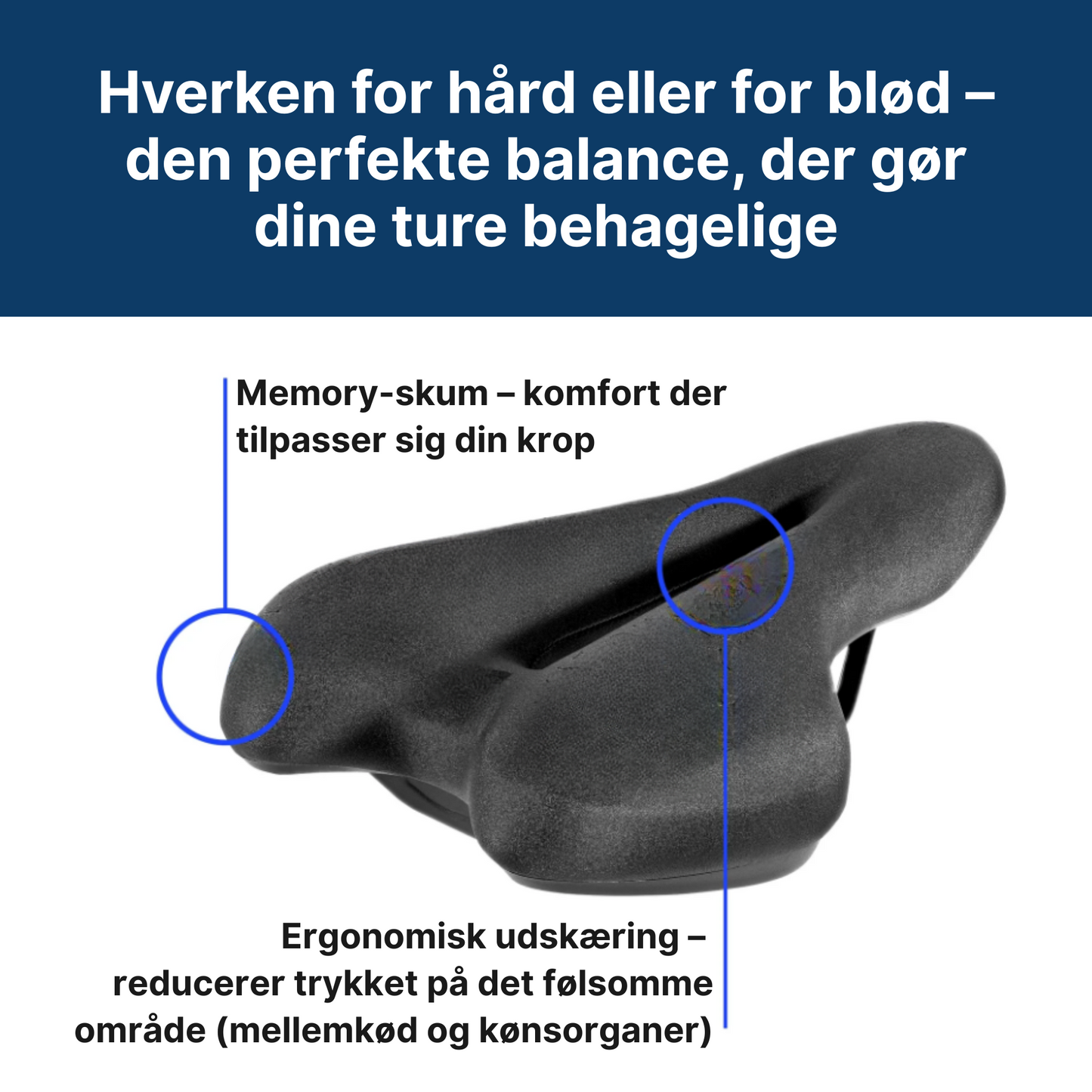 Temorio Nordisk Comfort 3.0 – Den ergonomiske cykelsadel til en hverdag uden smerter